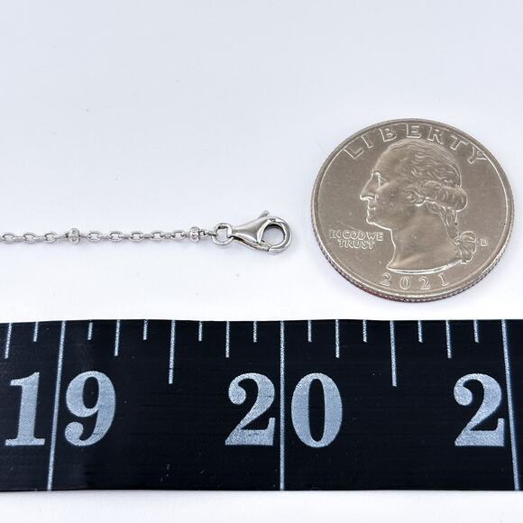 Vintage Sterling Silver 925 Caidan Nameplate Necklace 18"-20" - Picture 4 of 6